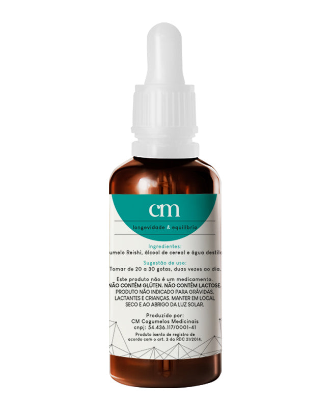 Extrato Líquido/ Tintura de Cogumelo Reishi - Ganoderma Lucidum - 50ml