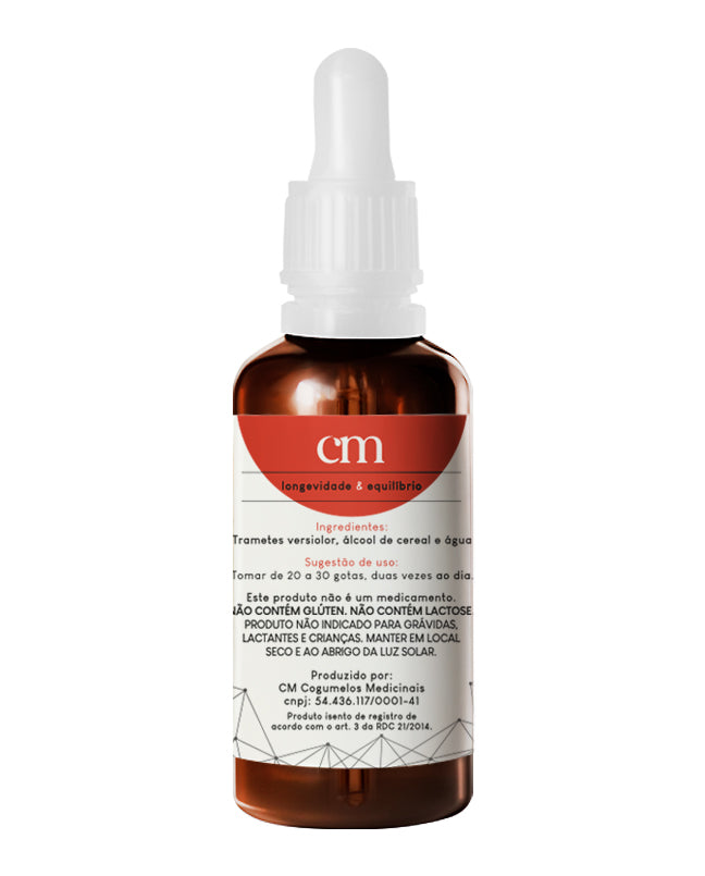 Kit 6 Extrato Líquido/ Tintura de Cogumelo Cauda de Peru - Trametes Versicolor - 50ml